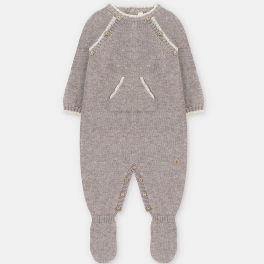 Martin Aranda Designer Knit Romper 3M Made in Spain Neutral